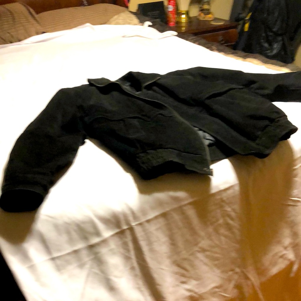 Basic Editions  Black leather jacket